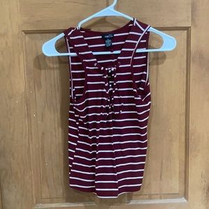 Lace up tank top